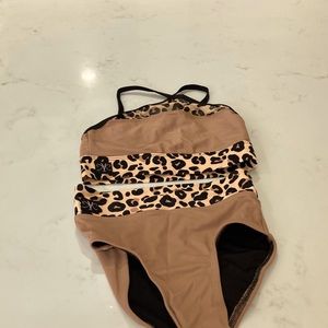 Kandi Kouture  youth large dance leopard dance set.